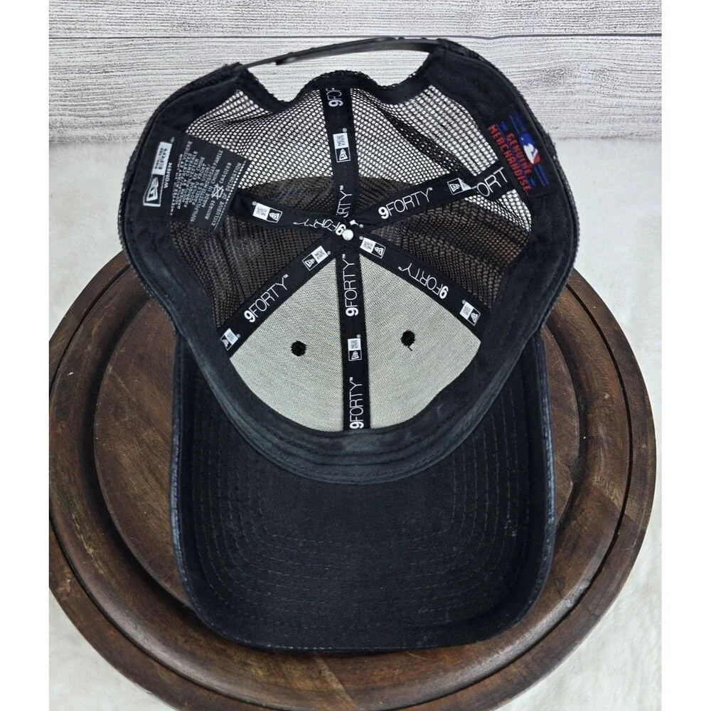 NEW ERA San Francisco Giants Hat Womens Sparkle Black Adjustable Cap 9Forty - Picture 6 of 8